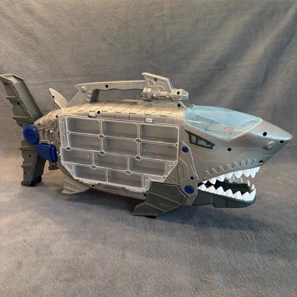 Adventure Force Shark Strike Submarine Toy Carrier with Lights and Sounds Gray